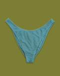 Blue Scrunched High-hip Bikini Bottom