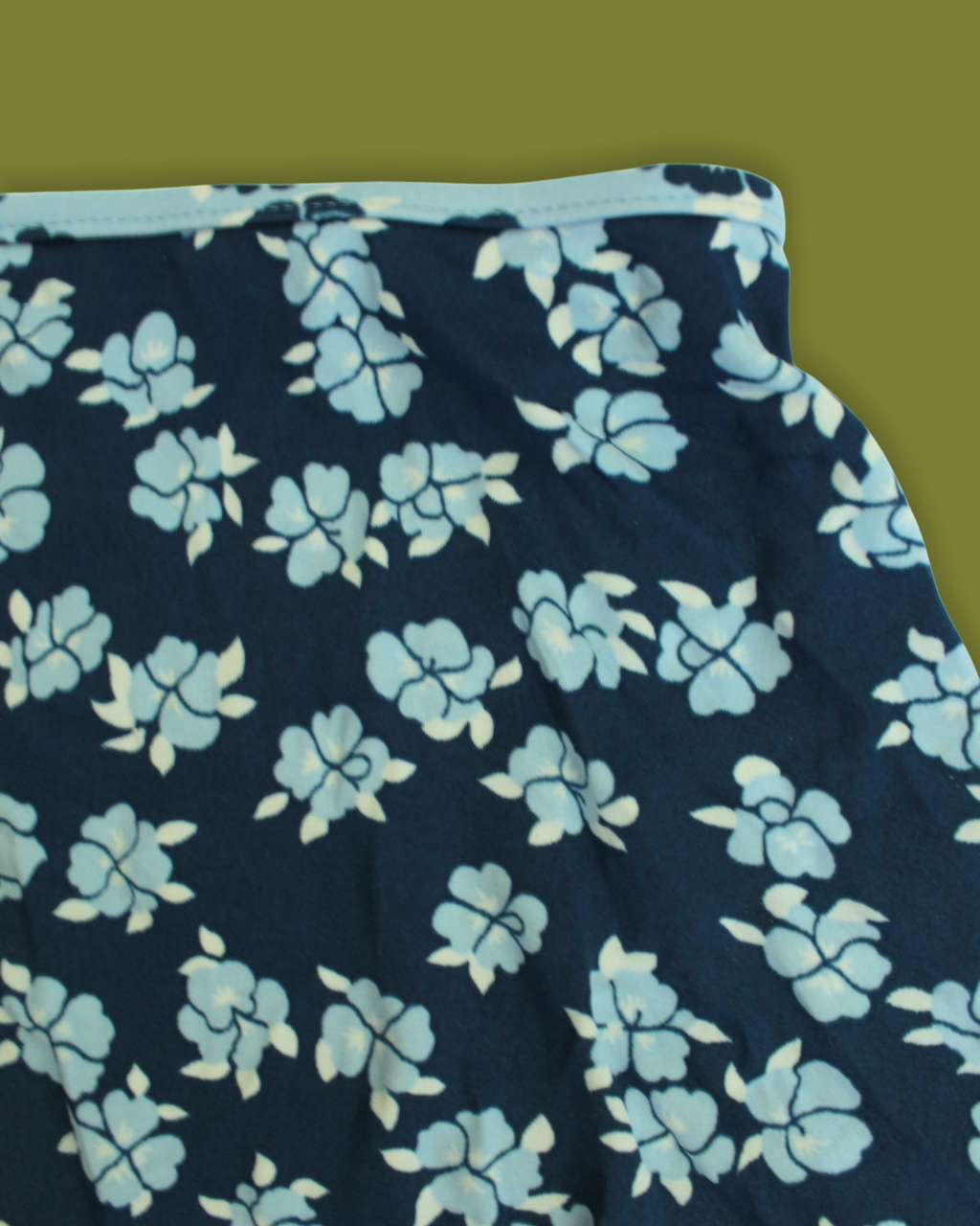 Vintage Hibiscus Floral Swim Skirt