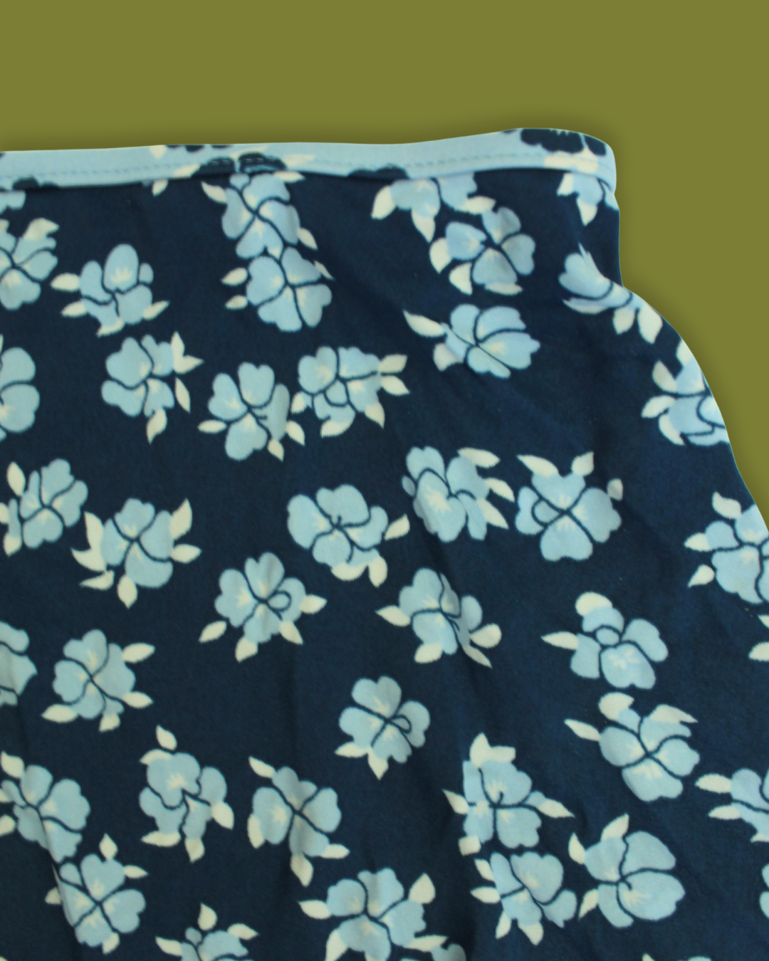 Vintage Hibiscus Floral Swim Skirt