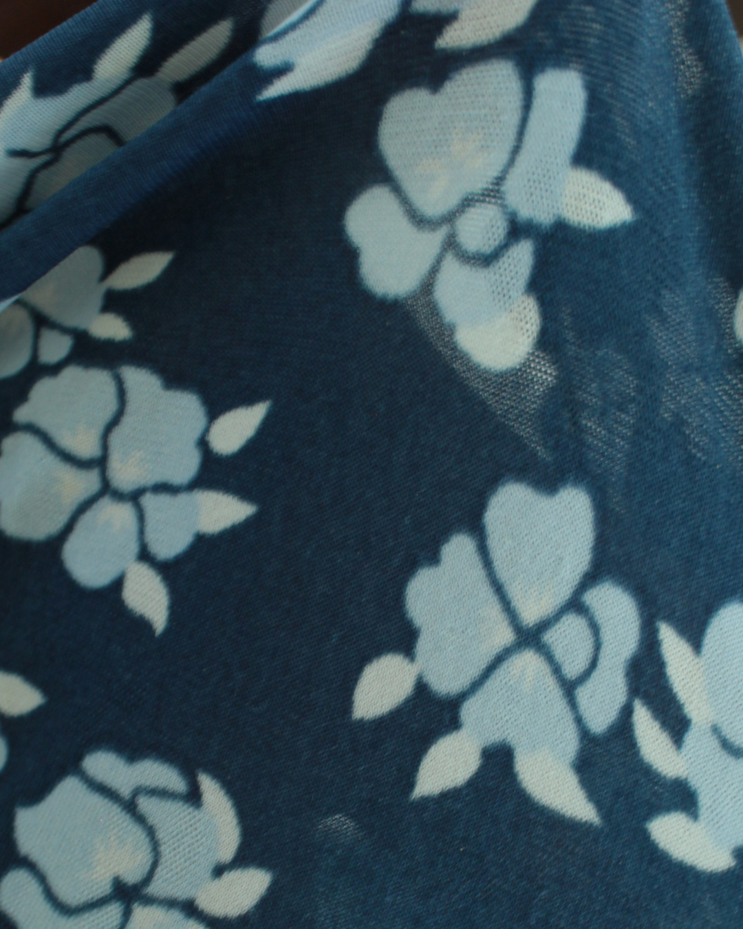 Vintage Hibiscus Floral Swim Skirt