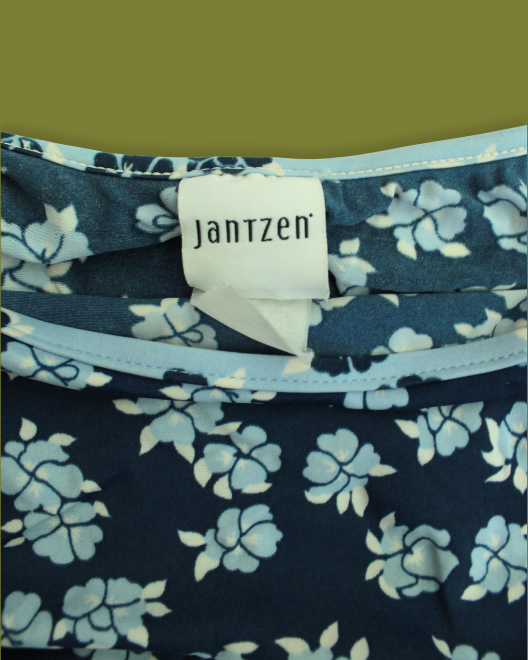 Vintage Hibiscus Floral Swim Skirt