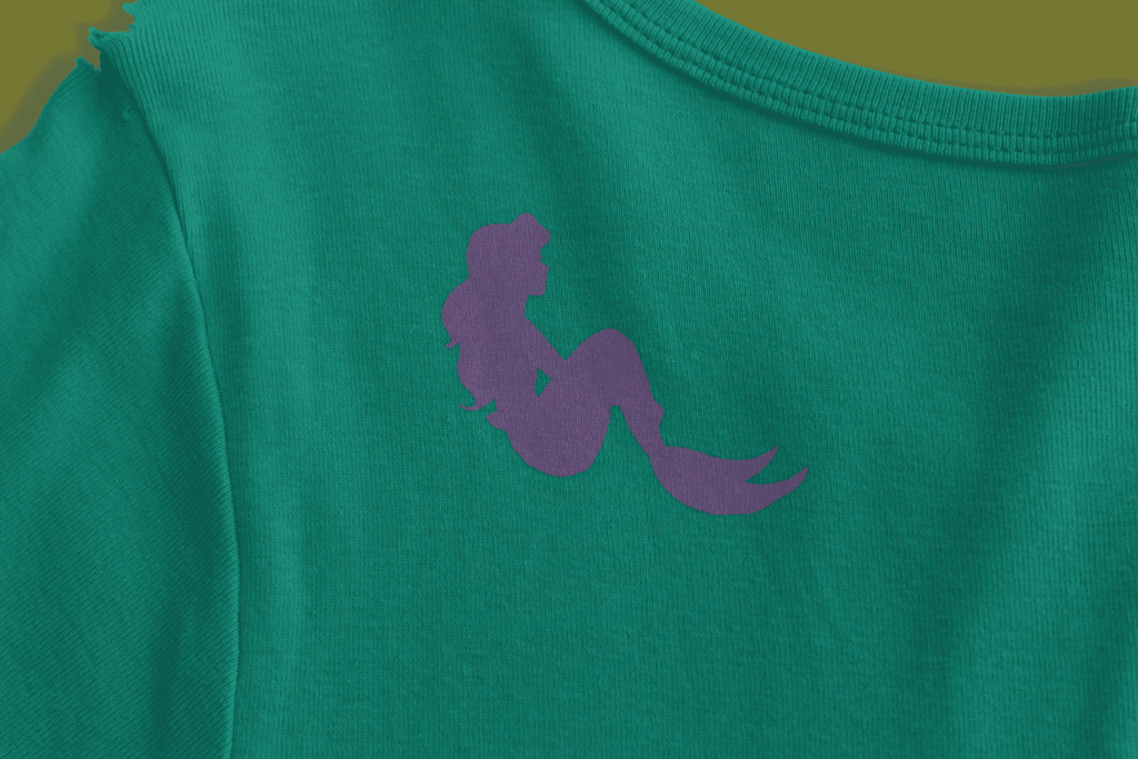 "Aloha" Butterfly Mermaid Fitted-tee
