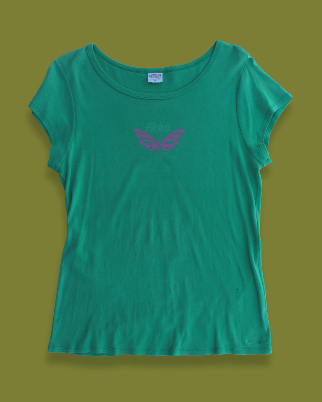 "Aloha" Butterfly Mermaid Fitted-tee