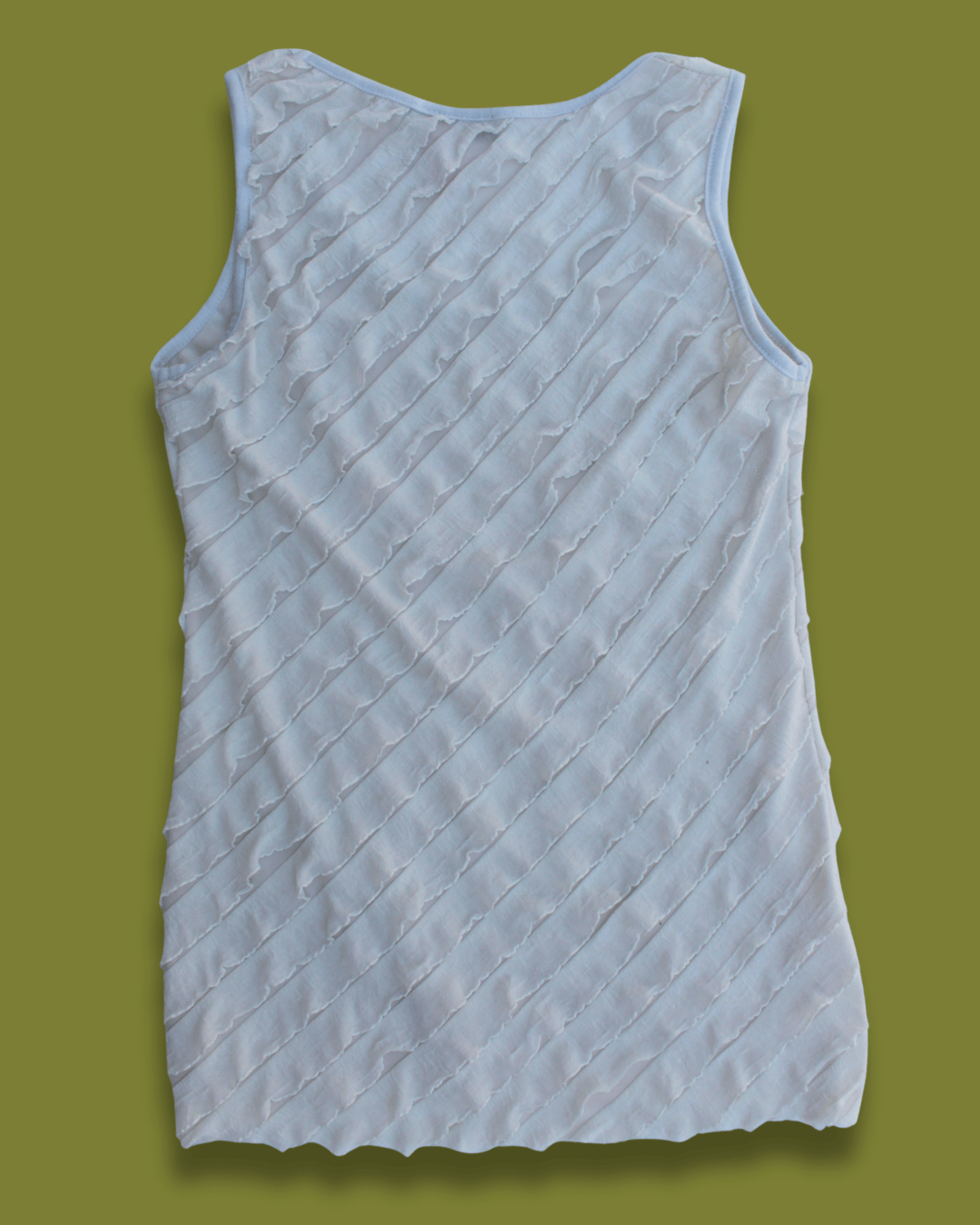 Asymmetric Ruffle Tank Top