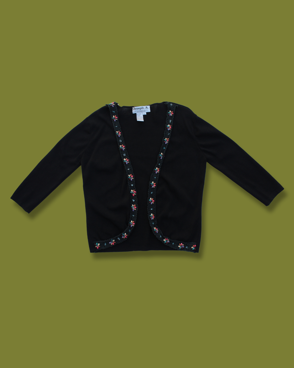 Beaded Multicolored Cardigan