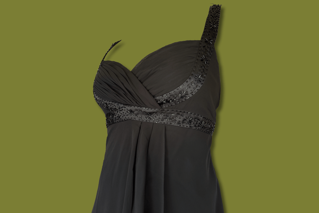 Beaded Sweetheart Midi Dress