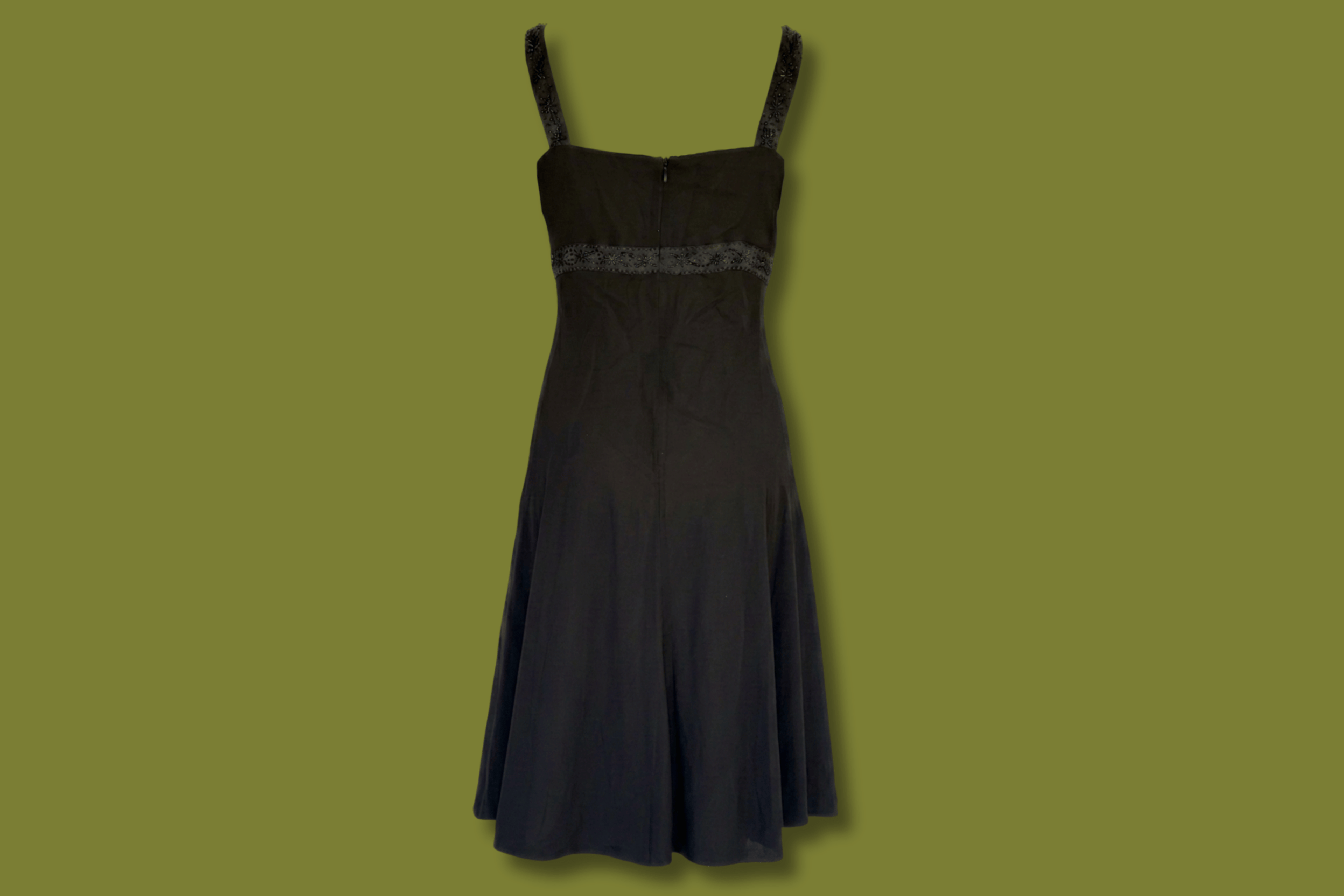 Beaded Sweetheart Midi Dress