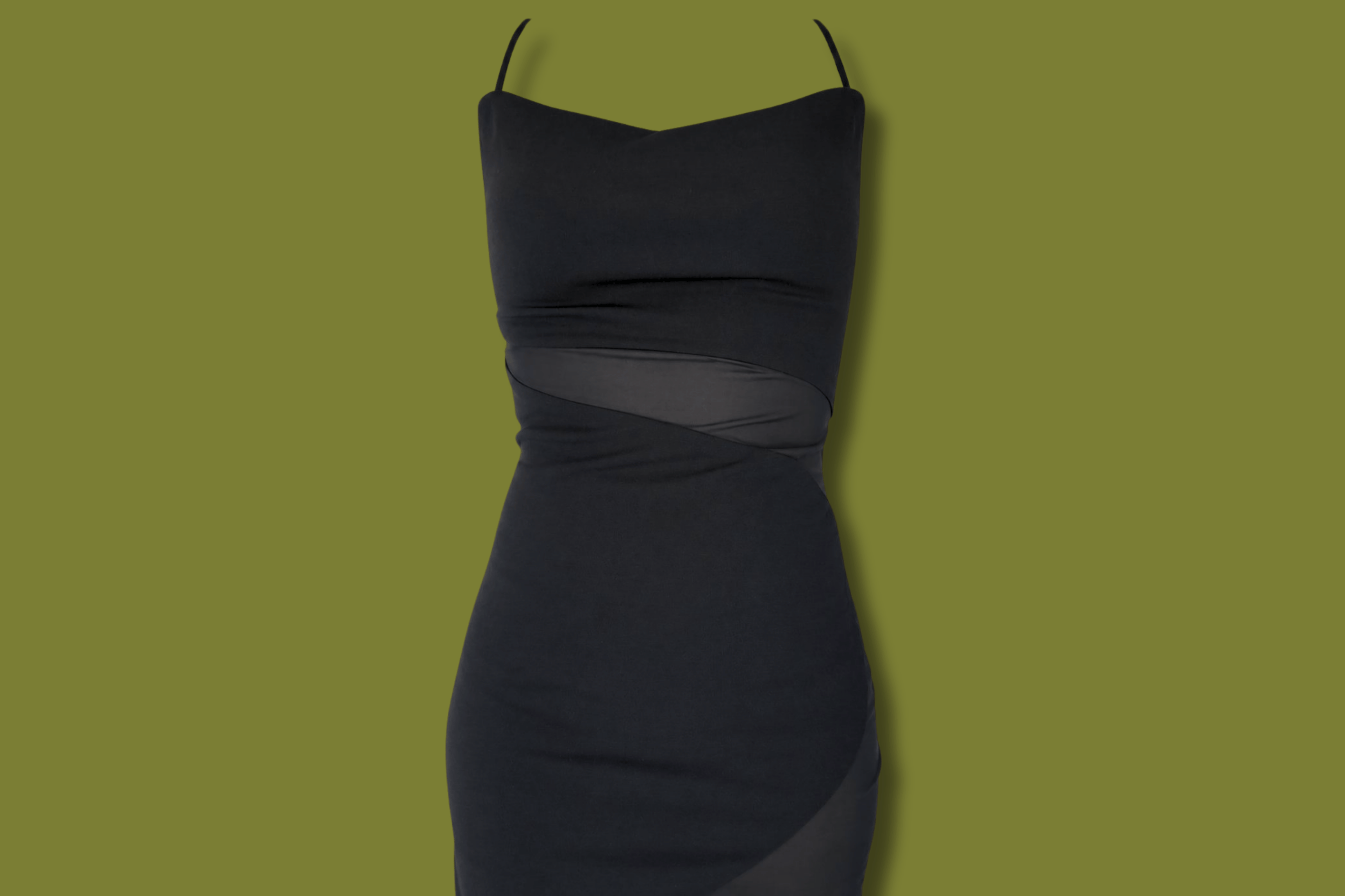 Asymmetric Bodycon Ruffle Dress