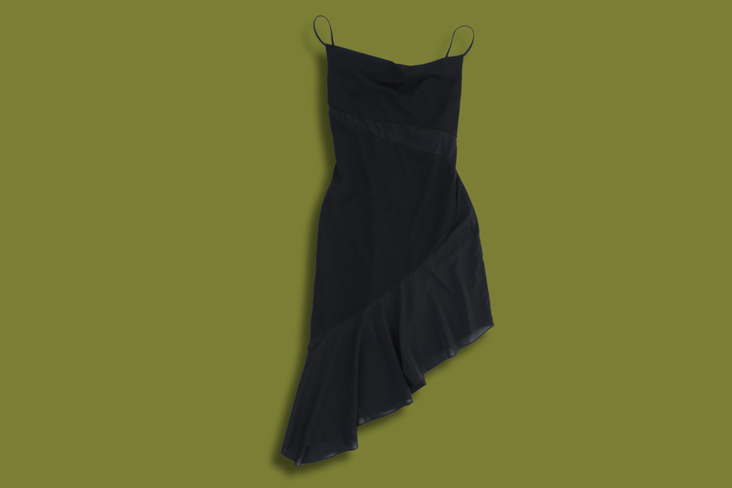 Asymmetric Bodycon Ruffle Dress
