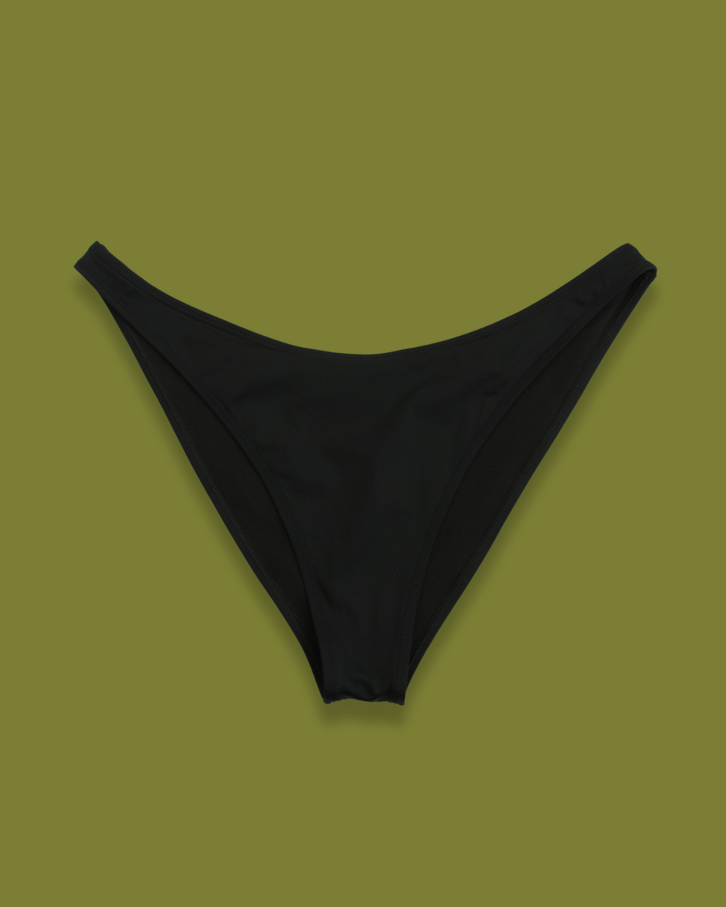 Black High-hip Bikini Bottoms