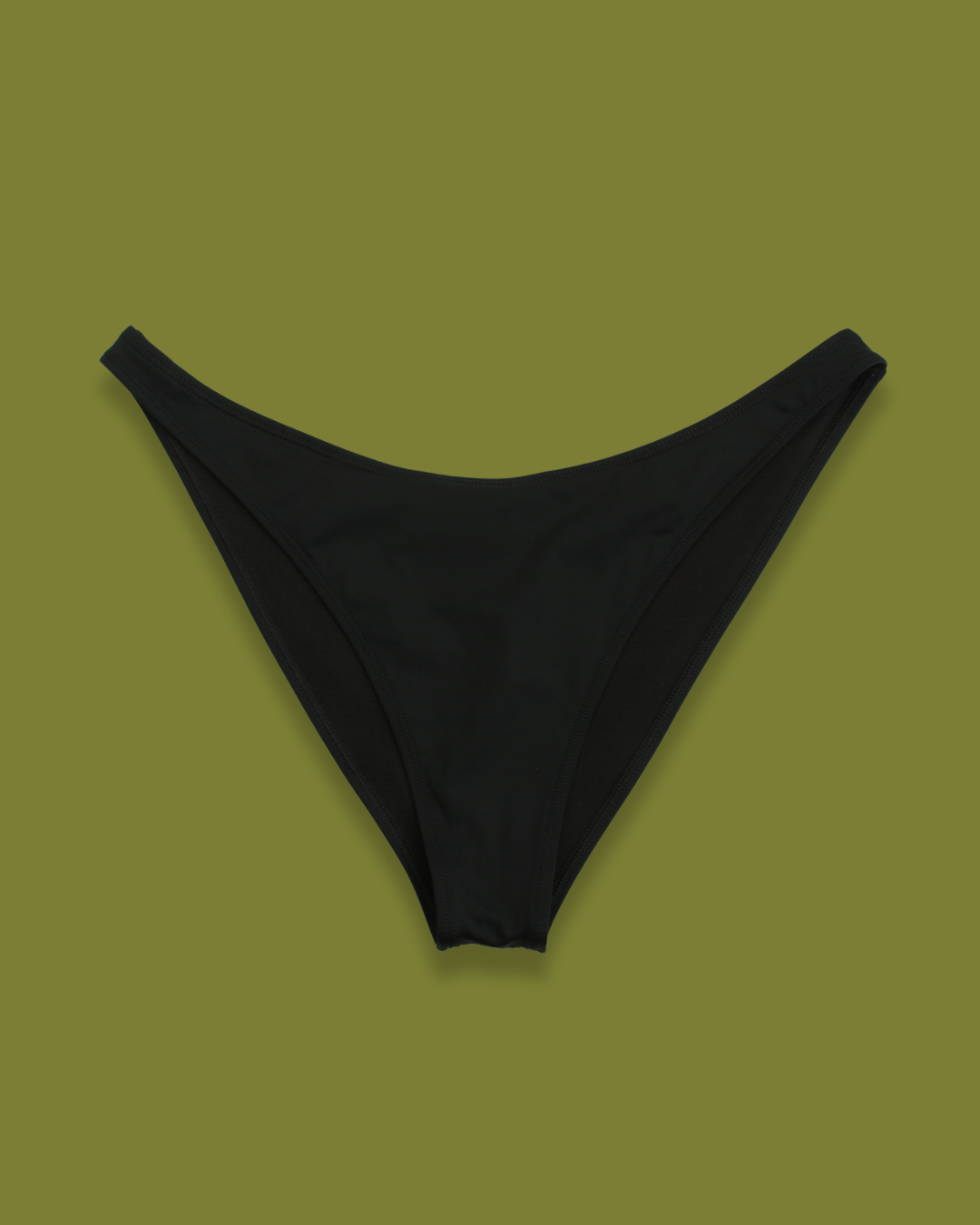 Black High-hip Bikini Bottoms