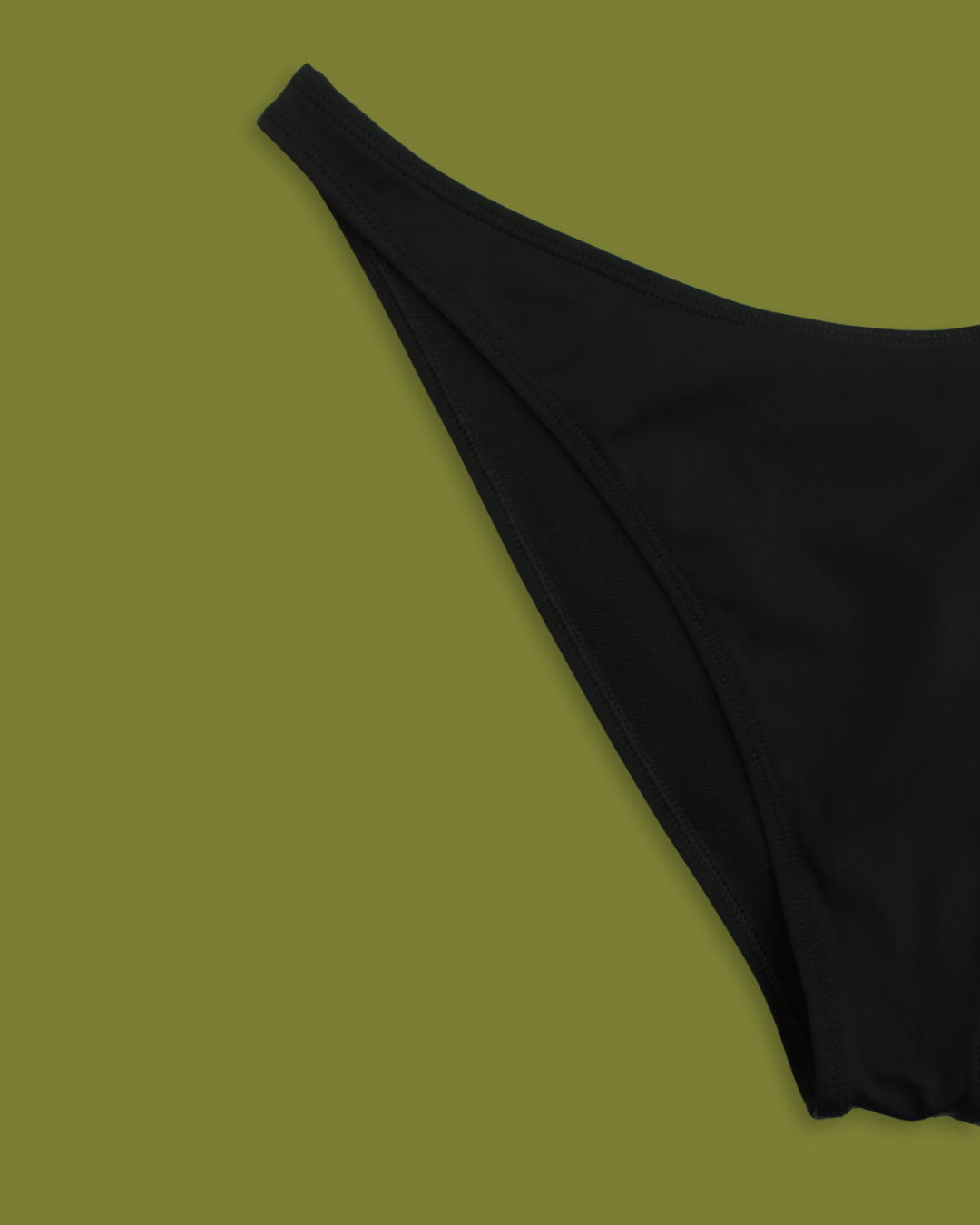 Black High-hip Bikini Bottoms