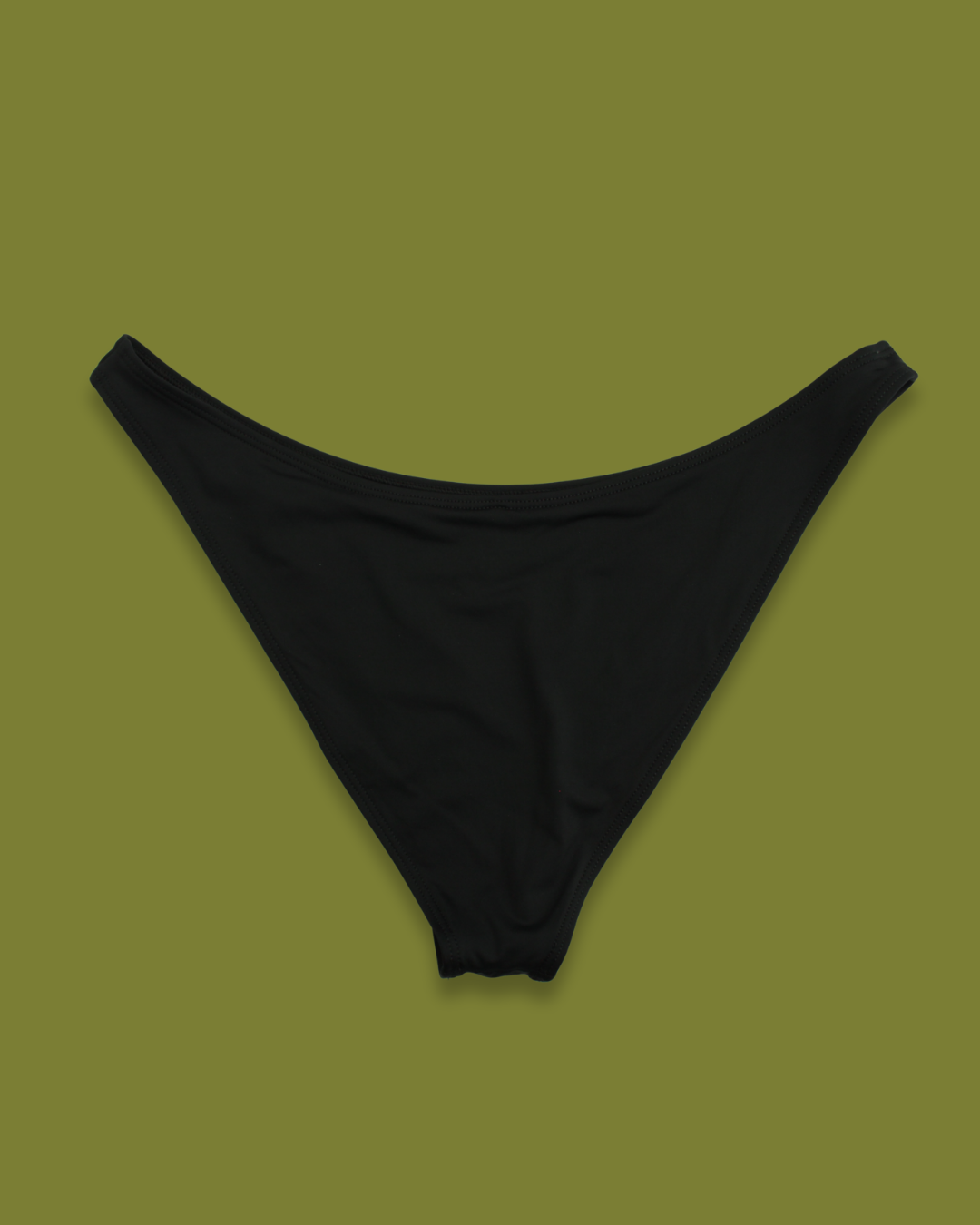Black High-hip Bikini Bottoms