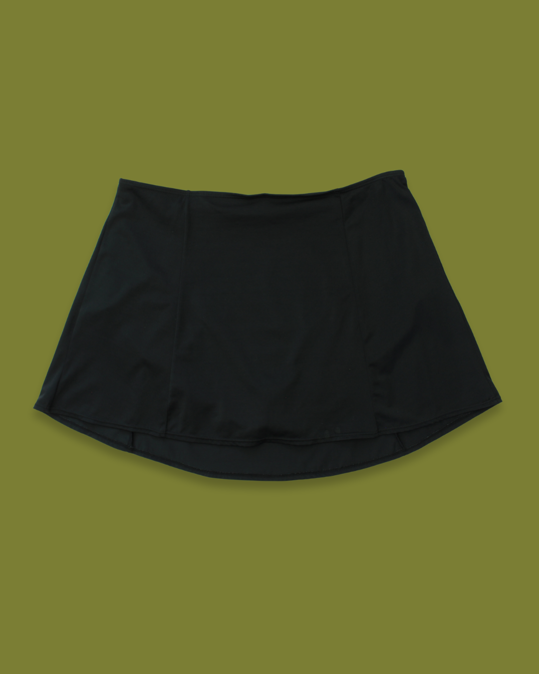 Black Plus Swim Skirt