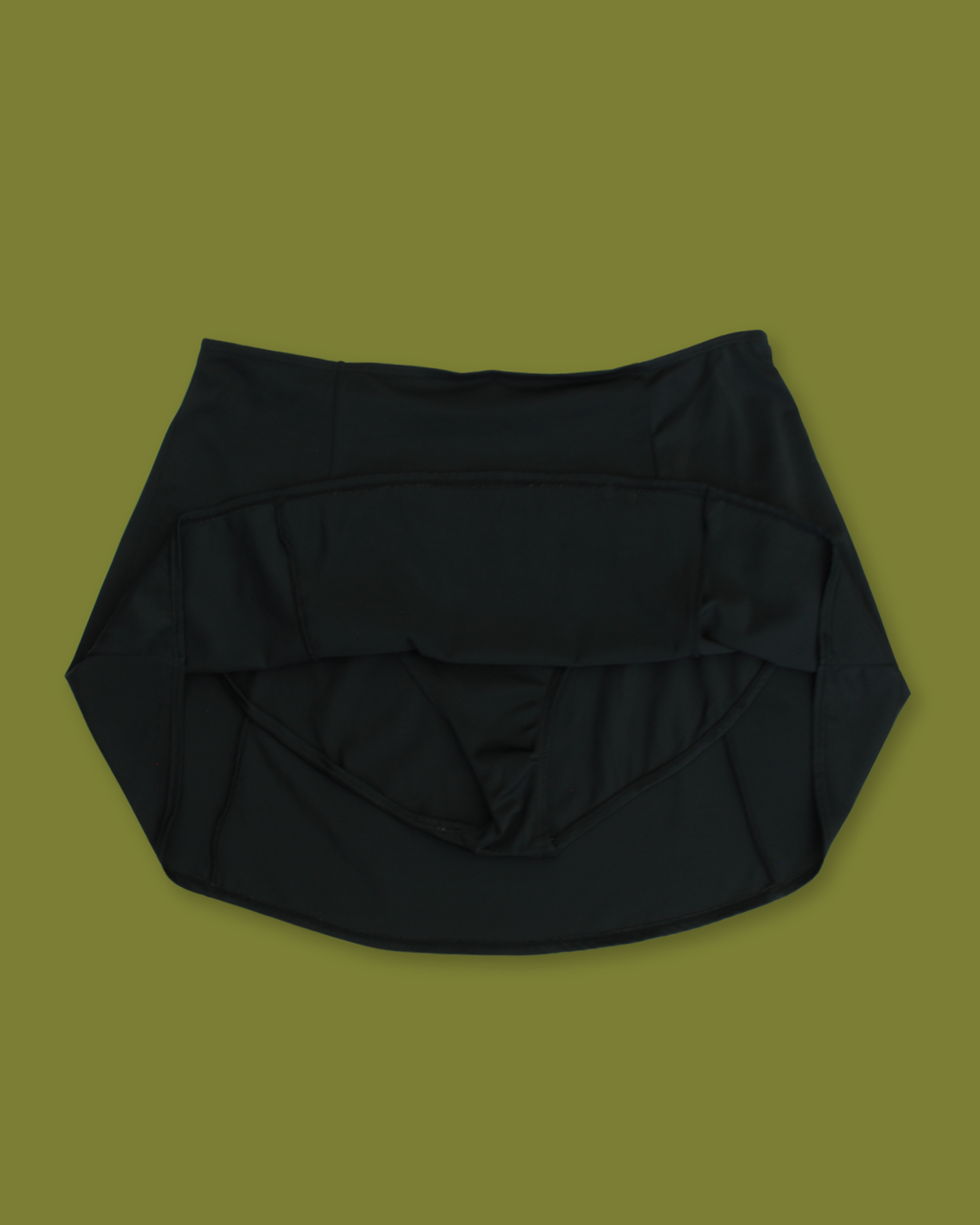 Black Plus Swim Skirt