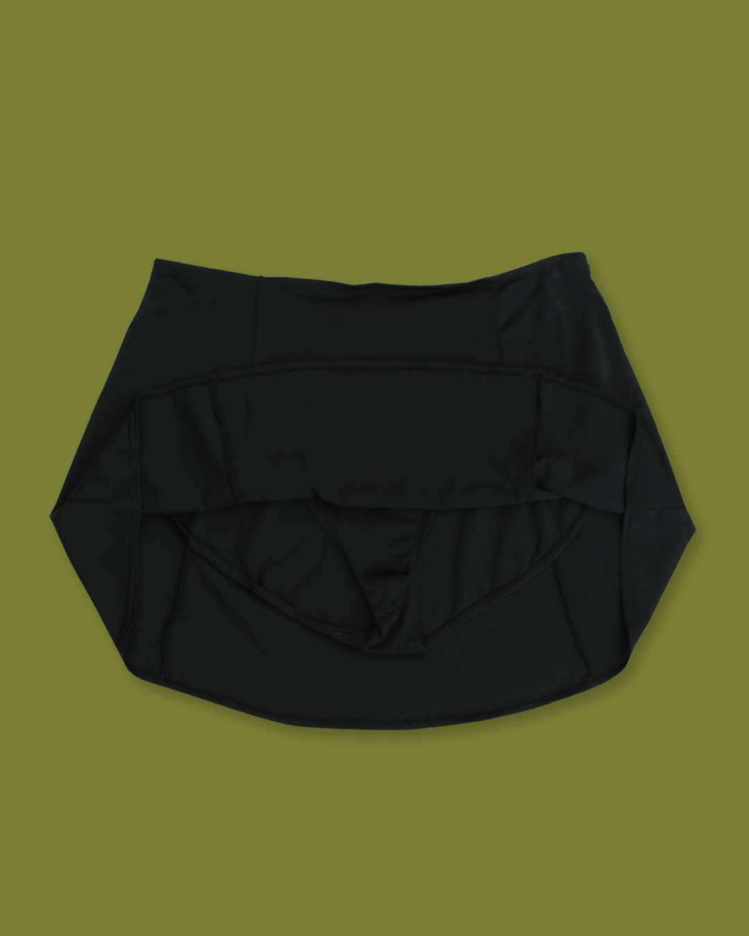 Black Plus Swim Skirt