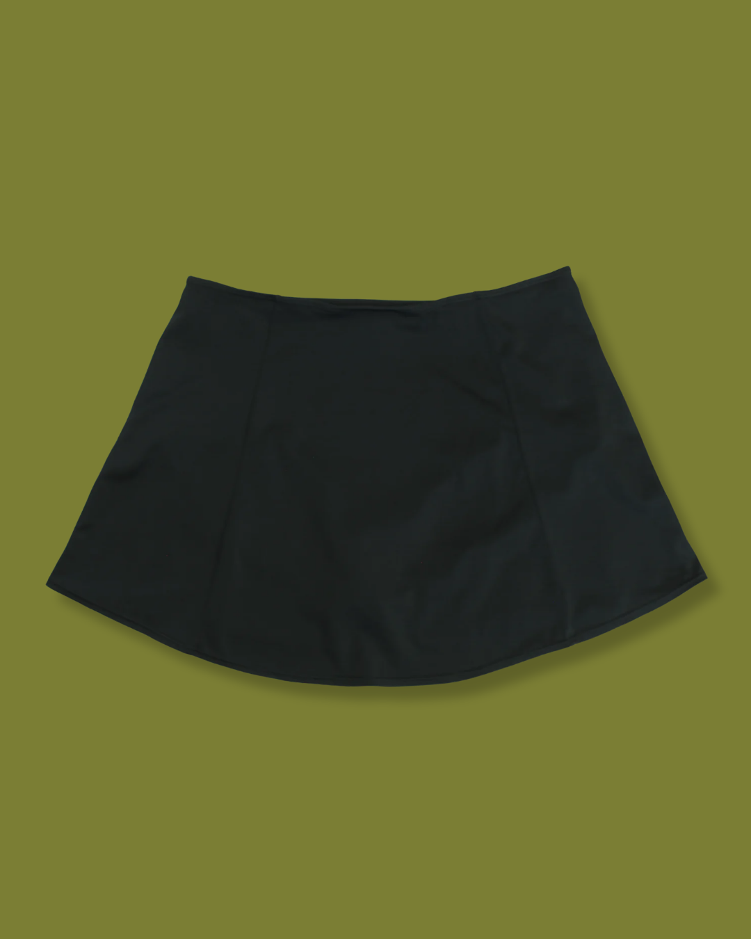 Black Plus Swim Skirt