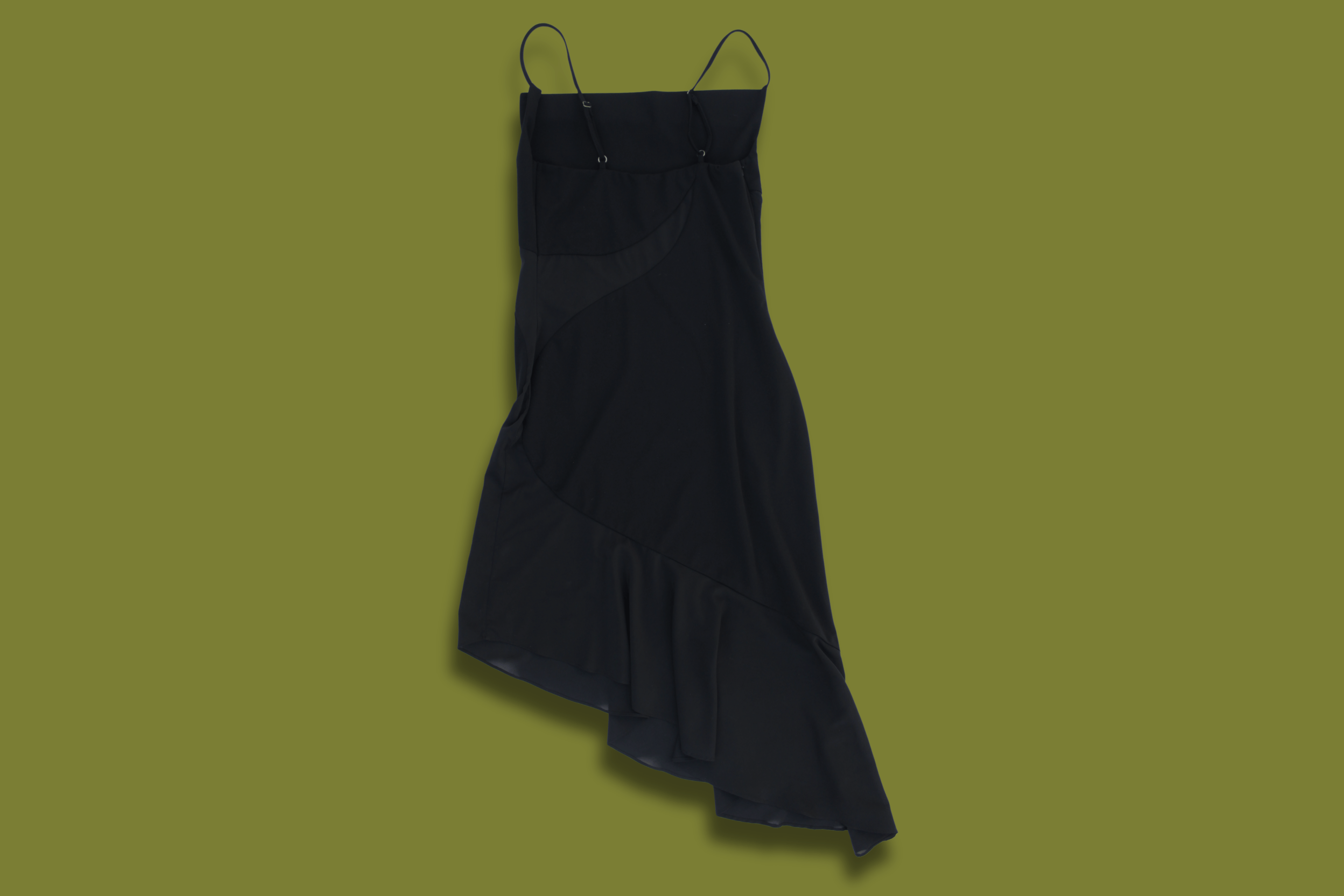 Asymmetric Bodycon Ruffle Dress