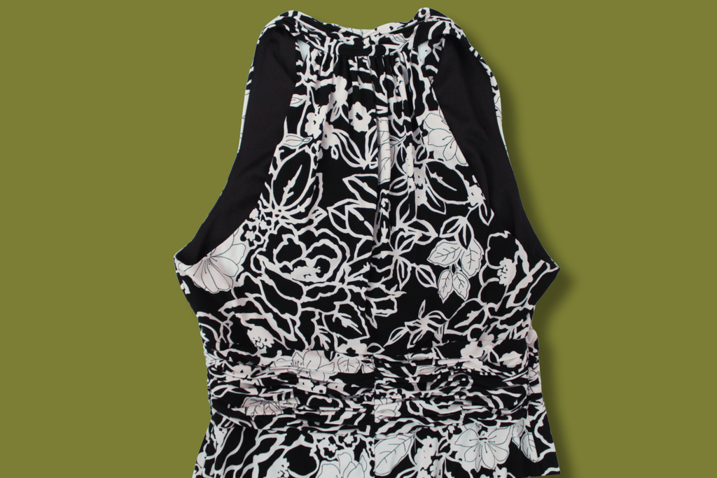 Floral Ruched Midi Dress