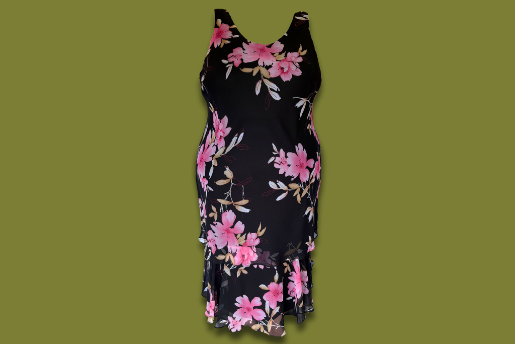 Floral Tiered Maxi Dress (Plus Sized)