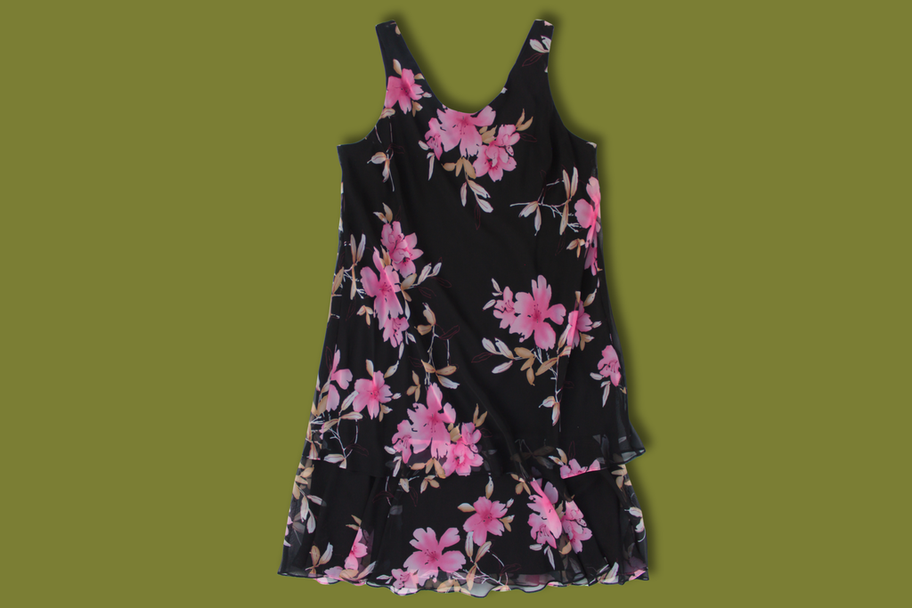 Floral Tiered Maxi Dress (Plus Sized)