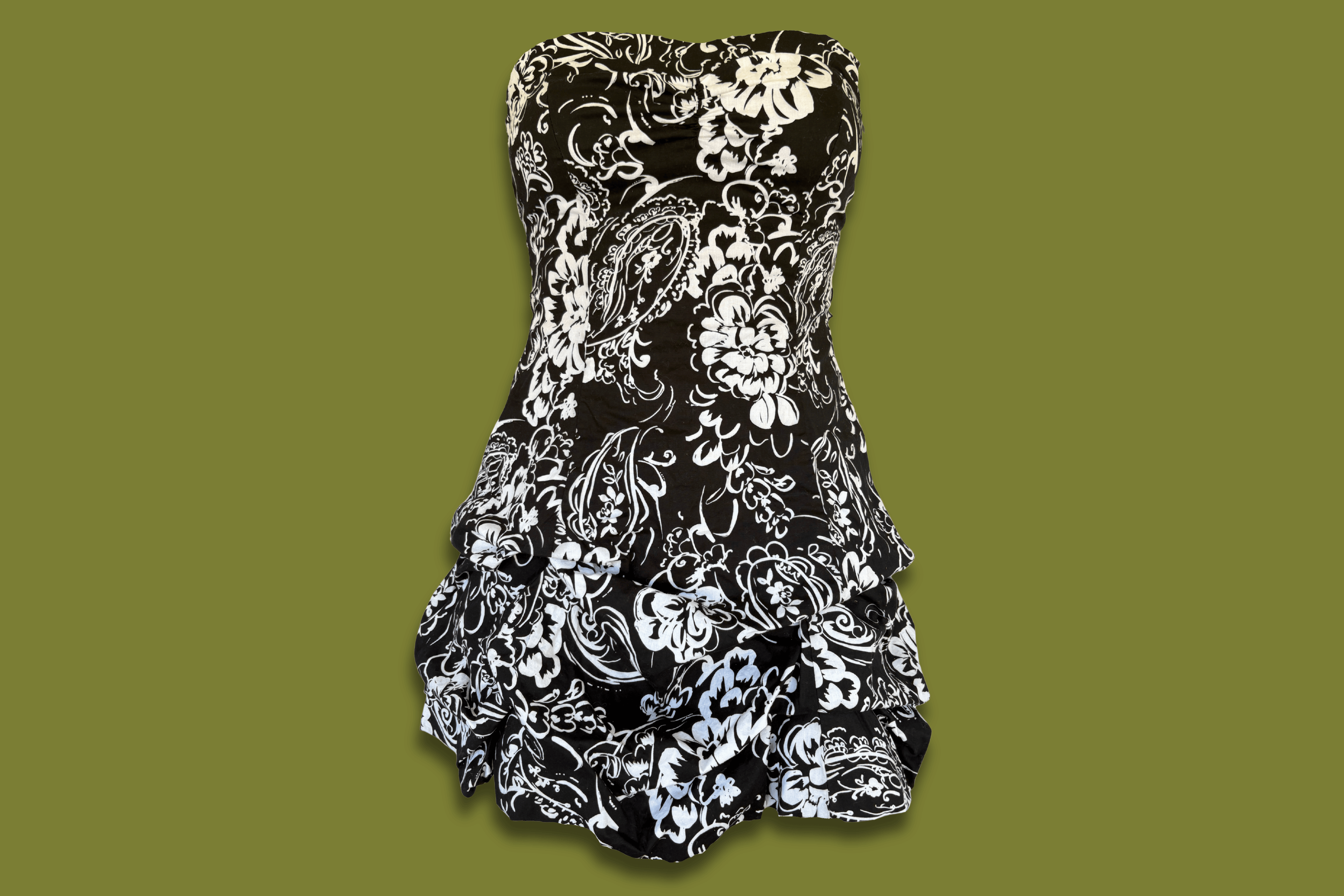 Floral Bubble Mini Dress