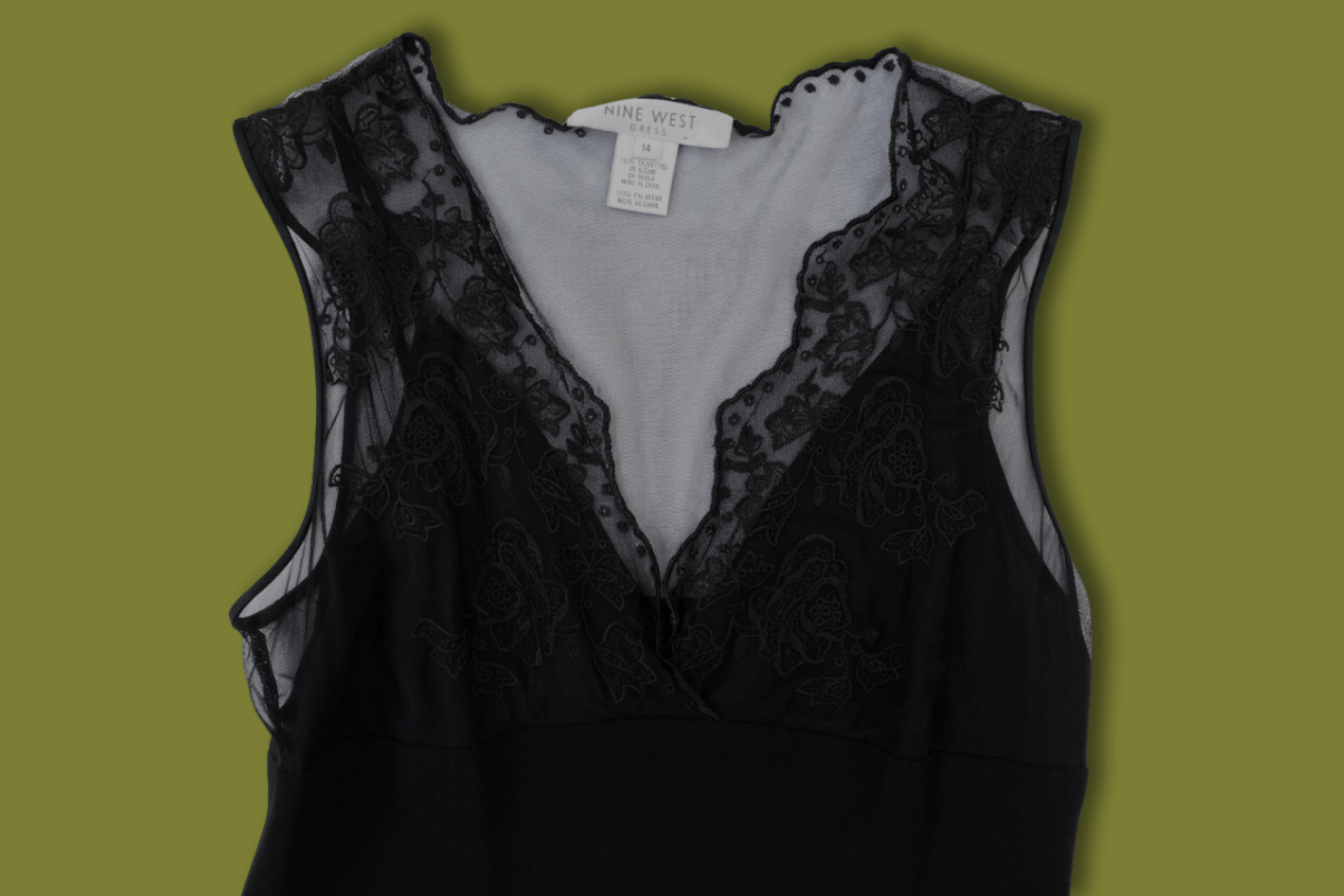 Lace-top Midi Dress (Nine-West)
