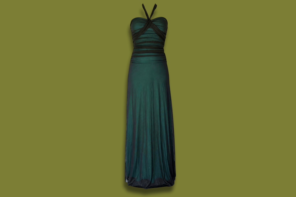 Sparkly Halter-Neck Gown