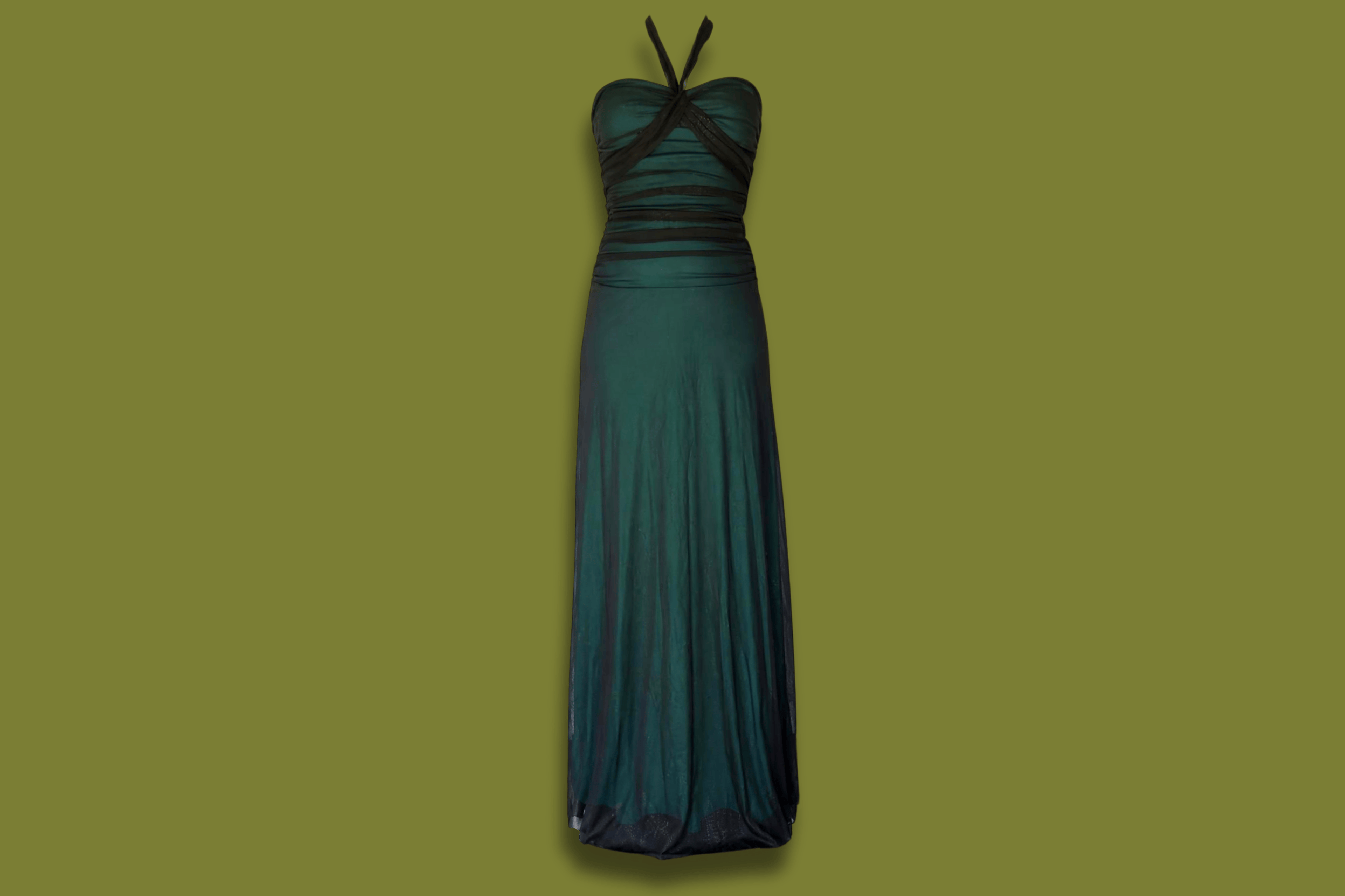 Sparkly Halter-Neck Gown