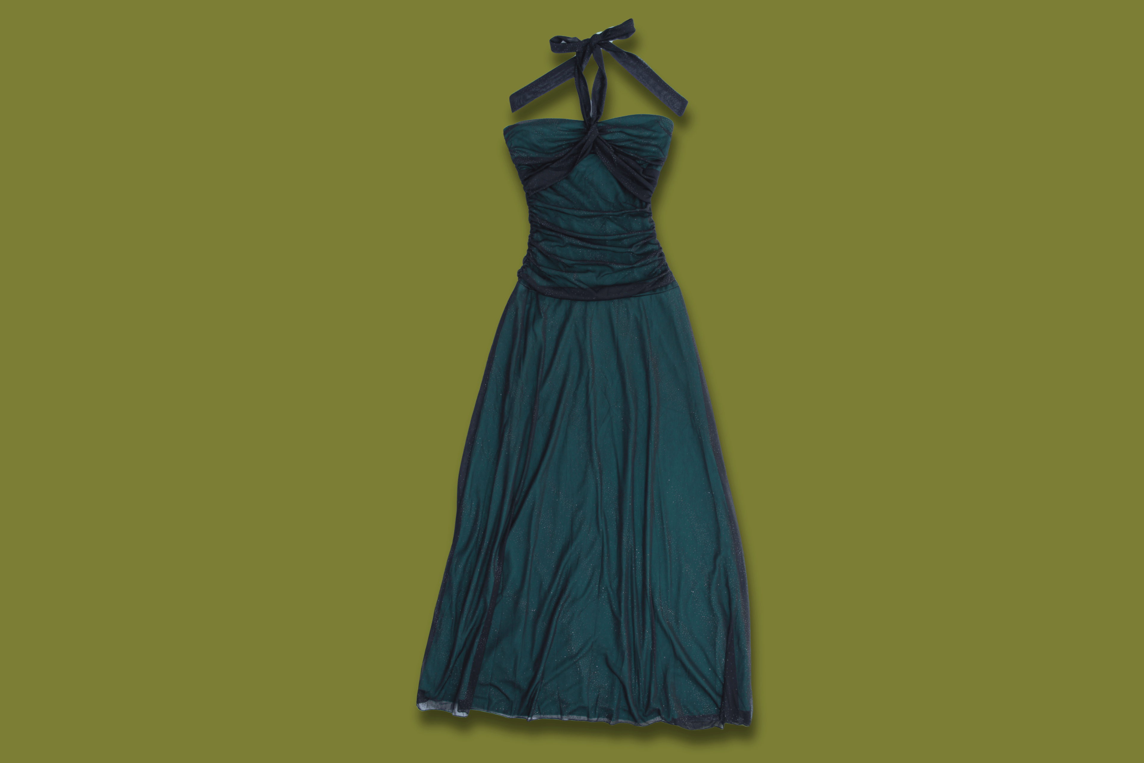 Sparkly Halter-Neck Gown