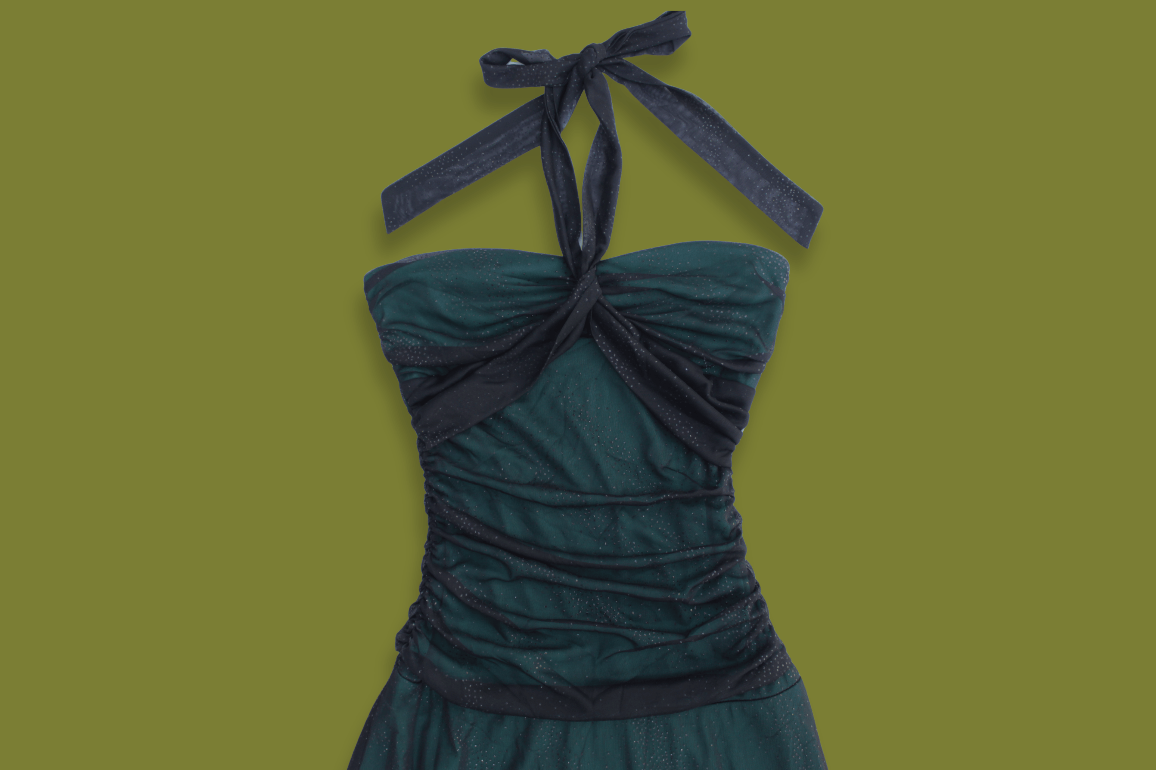 Sparkly Halter-Neck Gown