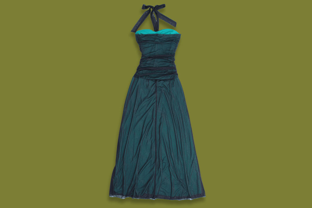 Sparkly Halter-Neck Gown