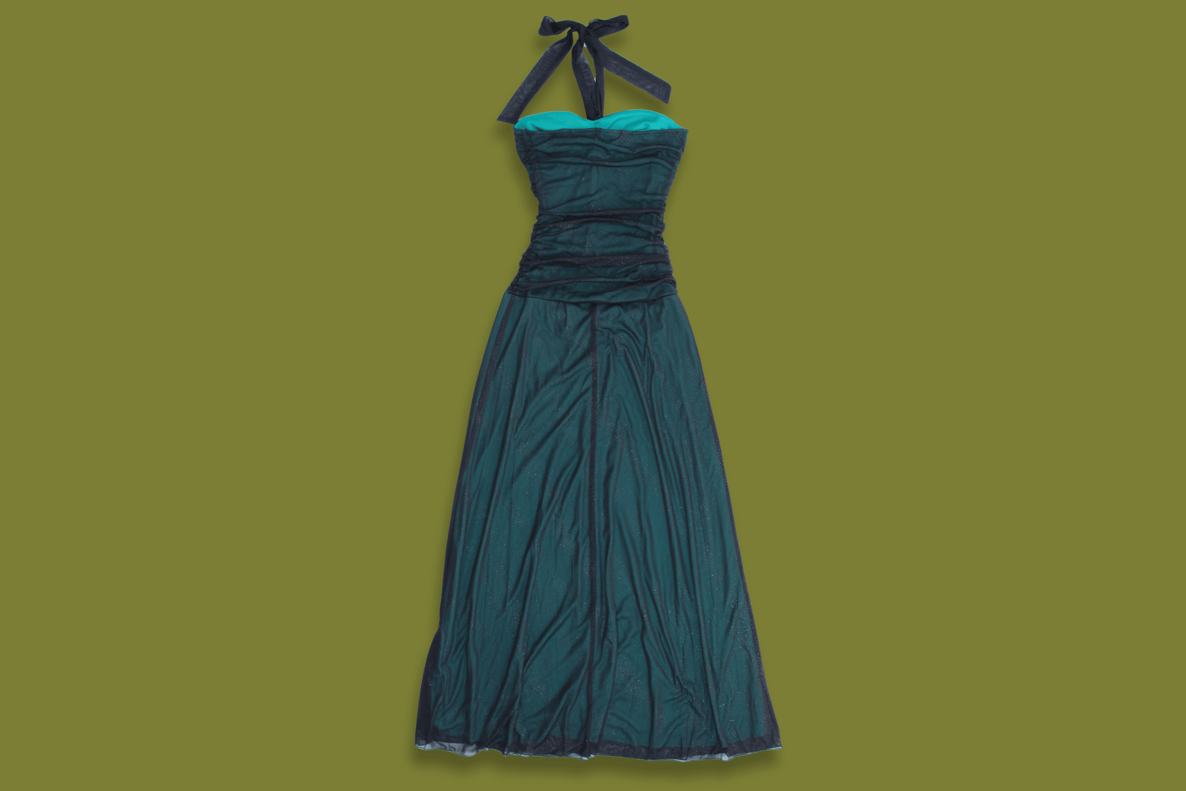 Sparkly Halter-Neck Gown