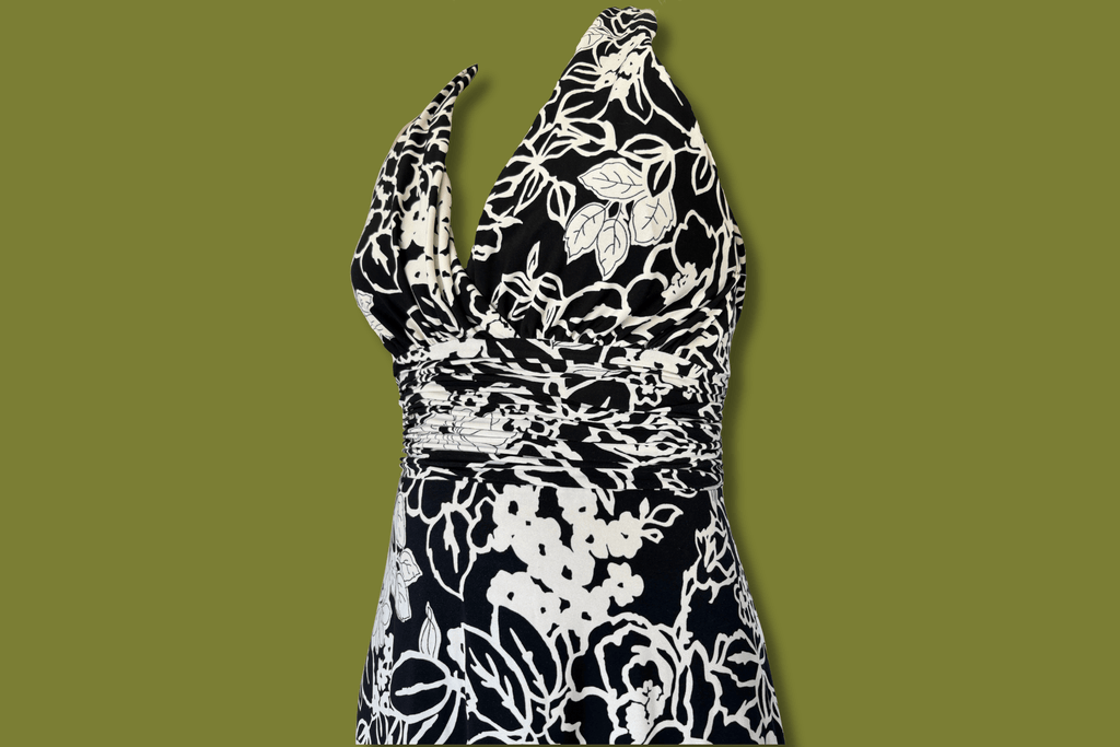 Floral Ruched Midi Dress