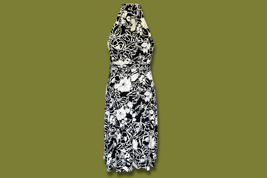 Floral Ruched Midi Dress