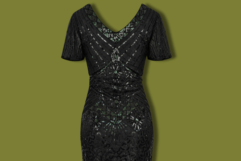 Beaded Fringe Flapper Dress