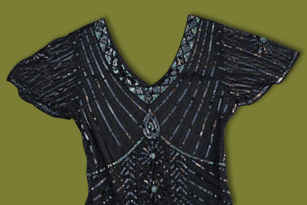 Beaded Fringe Flapper Dress