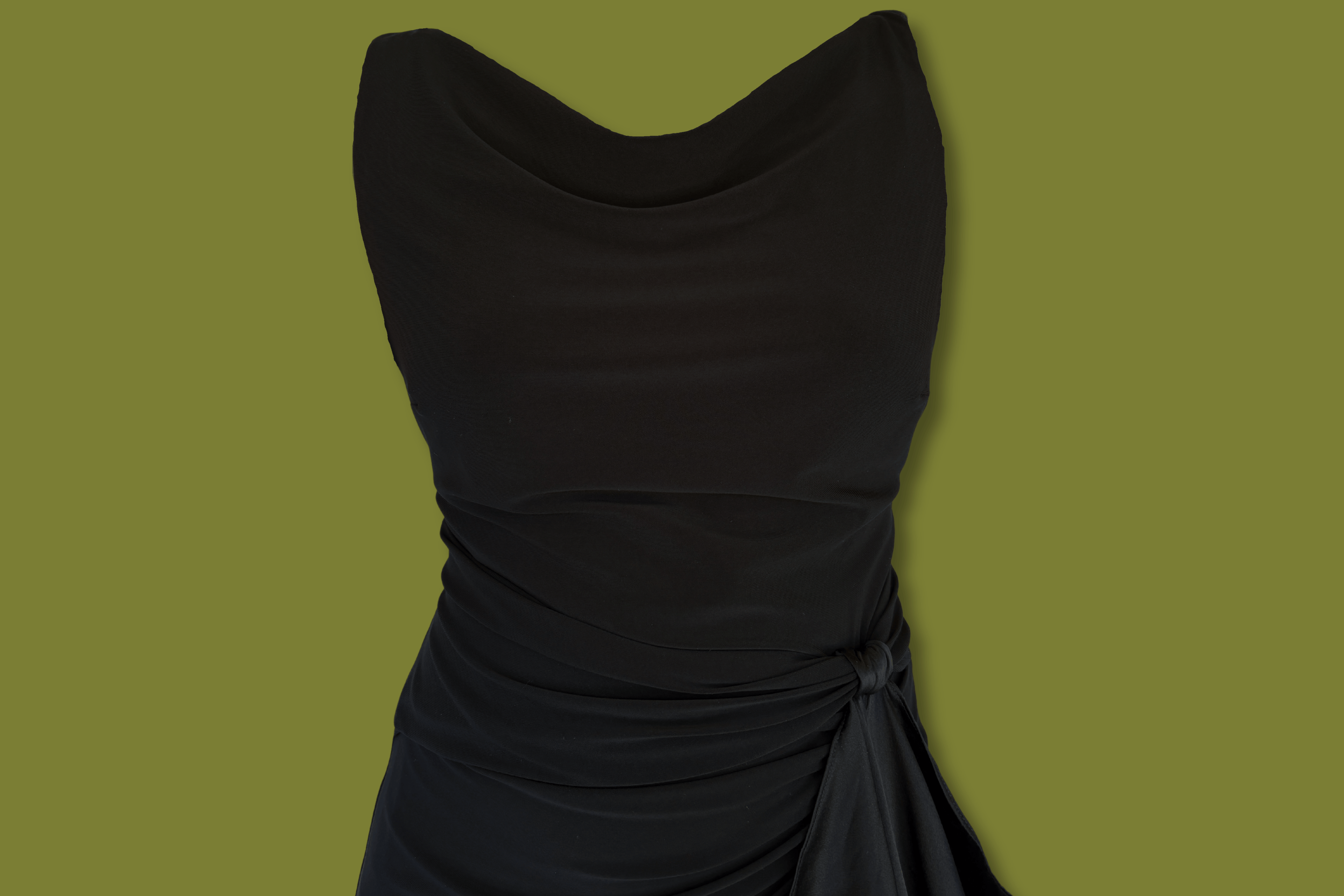 Ribbon-front Midi Dress (Ralph Lauren)