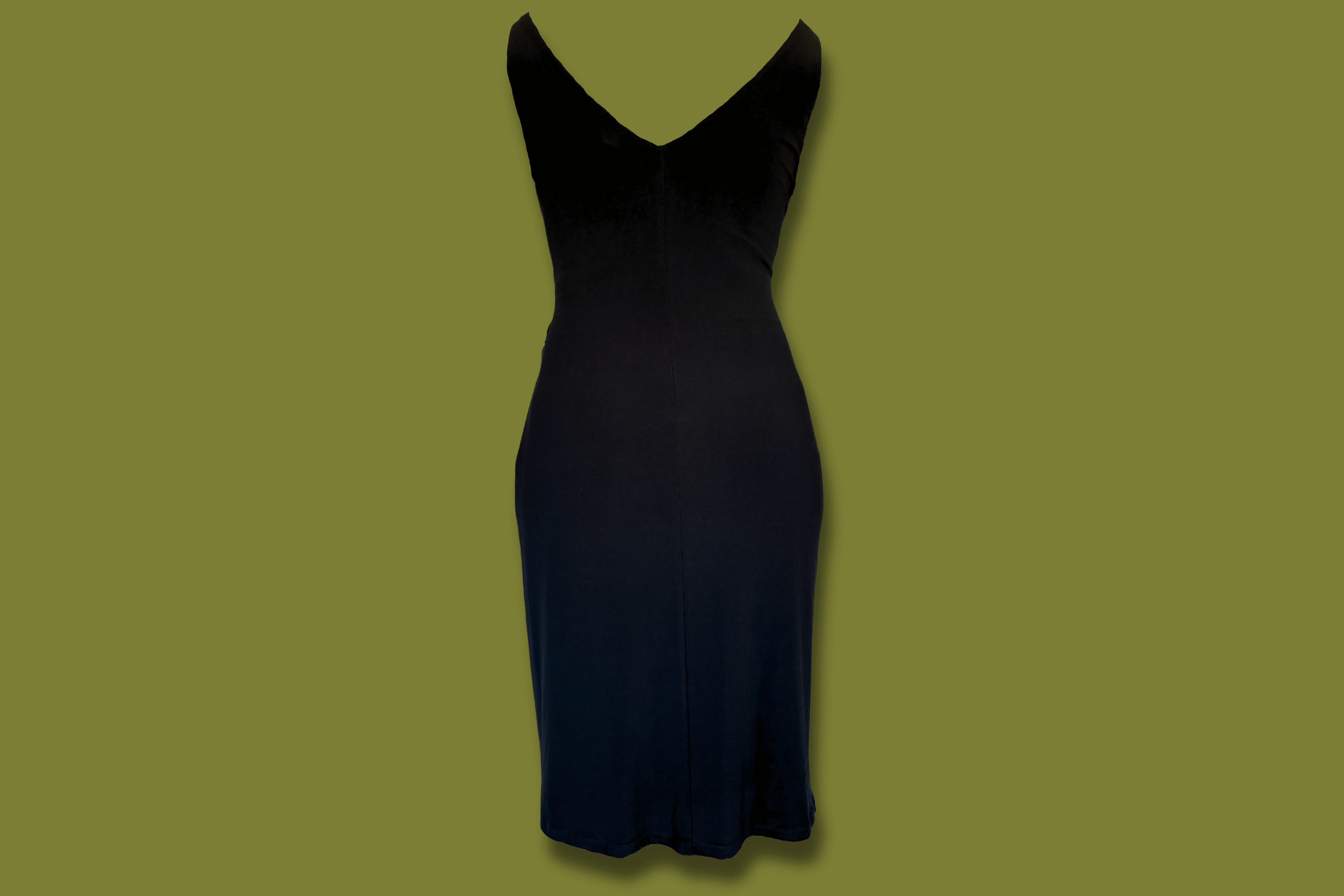 Ribbon-front Midi Dress (Ralph Lauren)