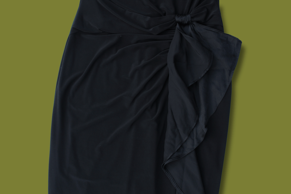 Ribbon-front Midi Dress (Ralph Lauren)