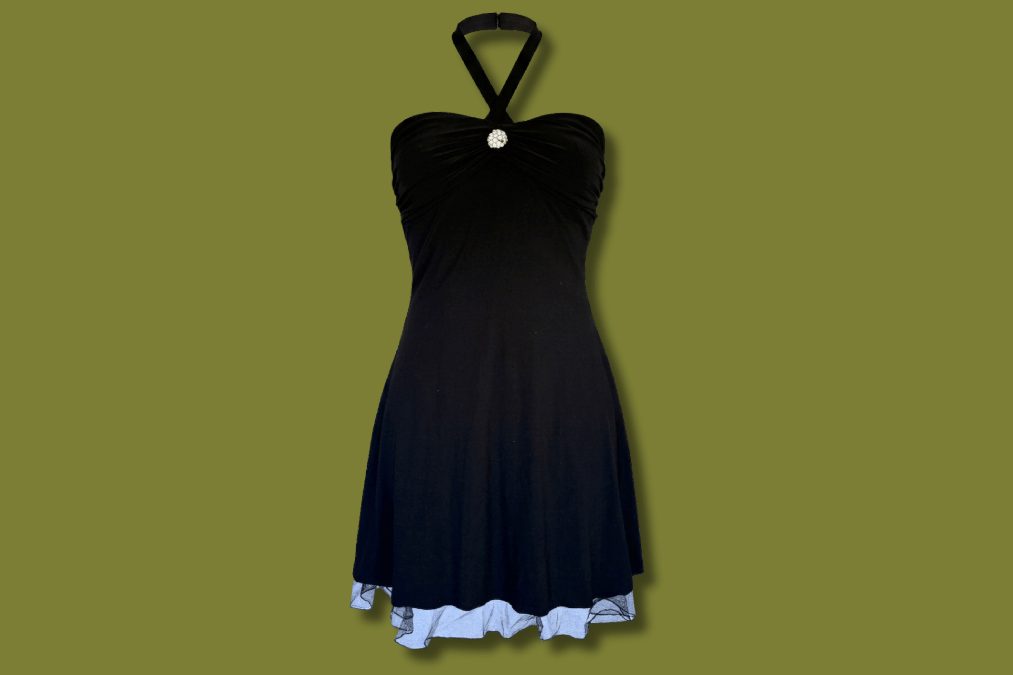 Y2K Halter Mini Dress