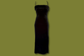 Velvet Fur-Trim Maxi Dress