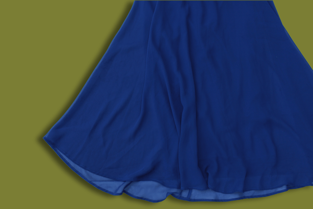 Halter Fit and Flare Midi Dress