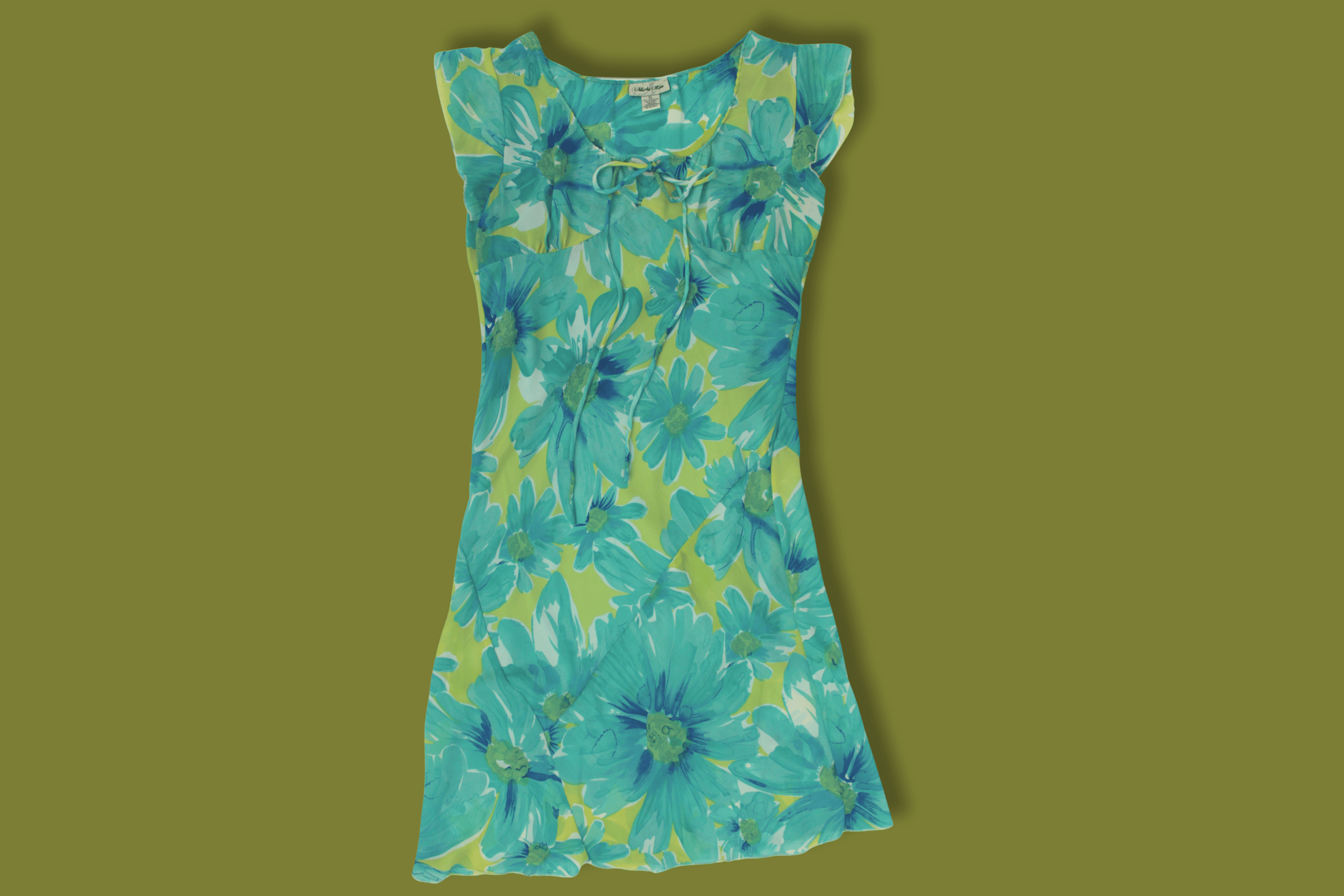 Floral Flutter-sleeve Midi Dress