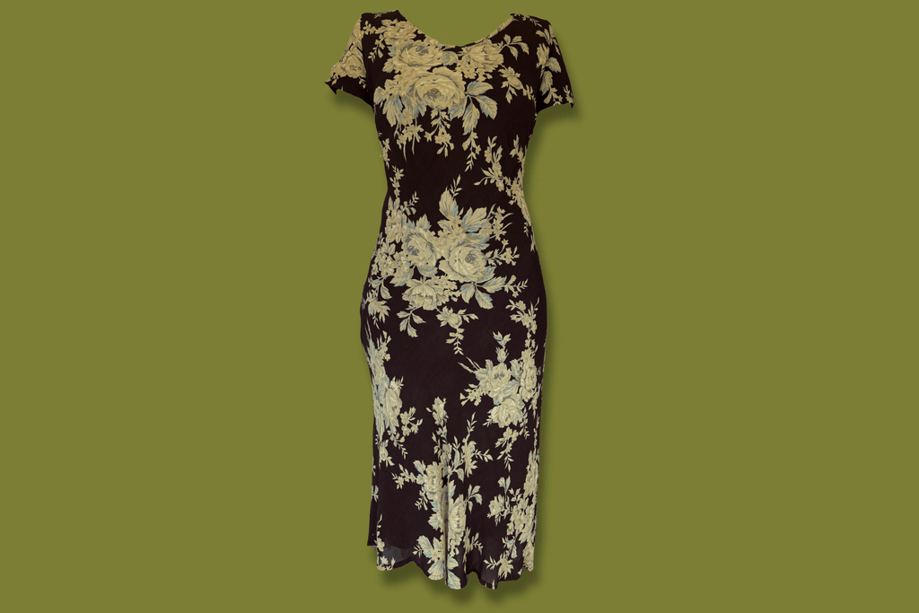 Brown Floral Maxi Dress