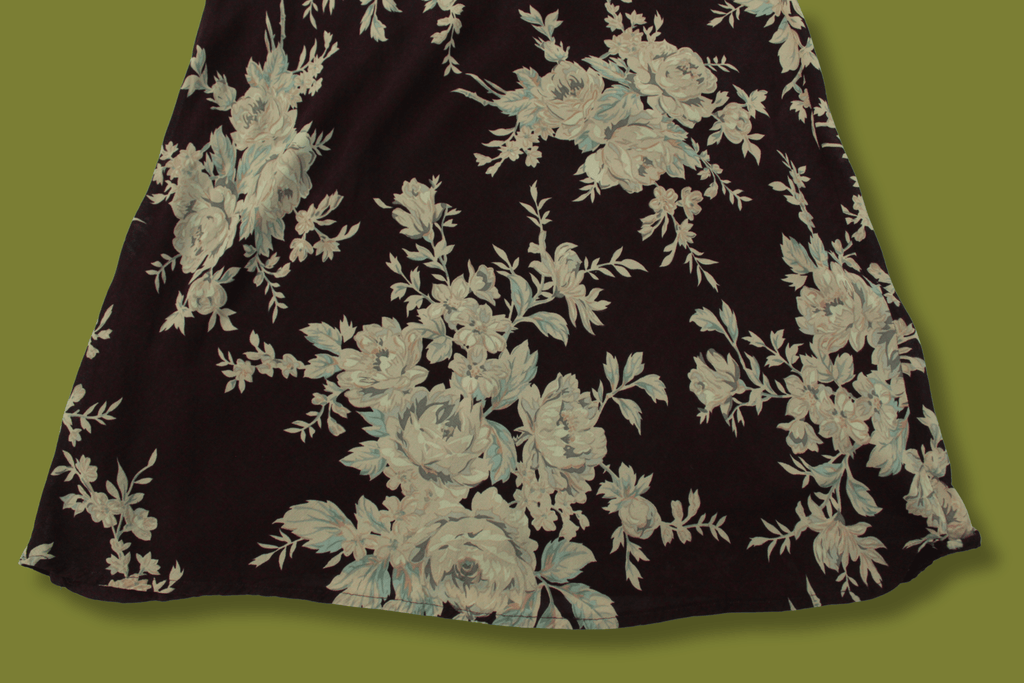 Brown Floral Maxi Dress