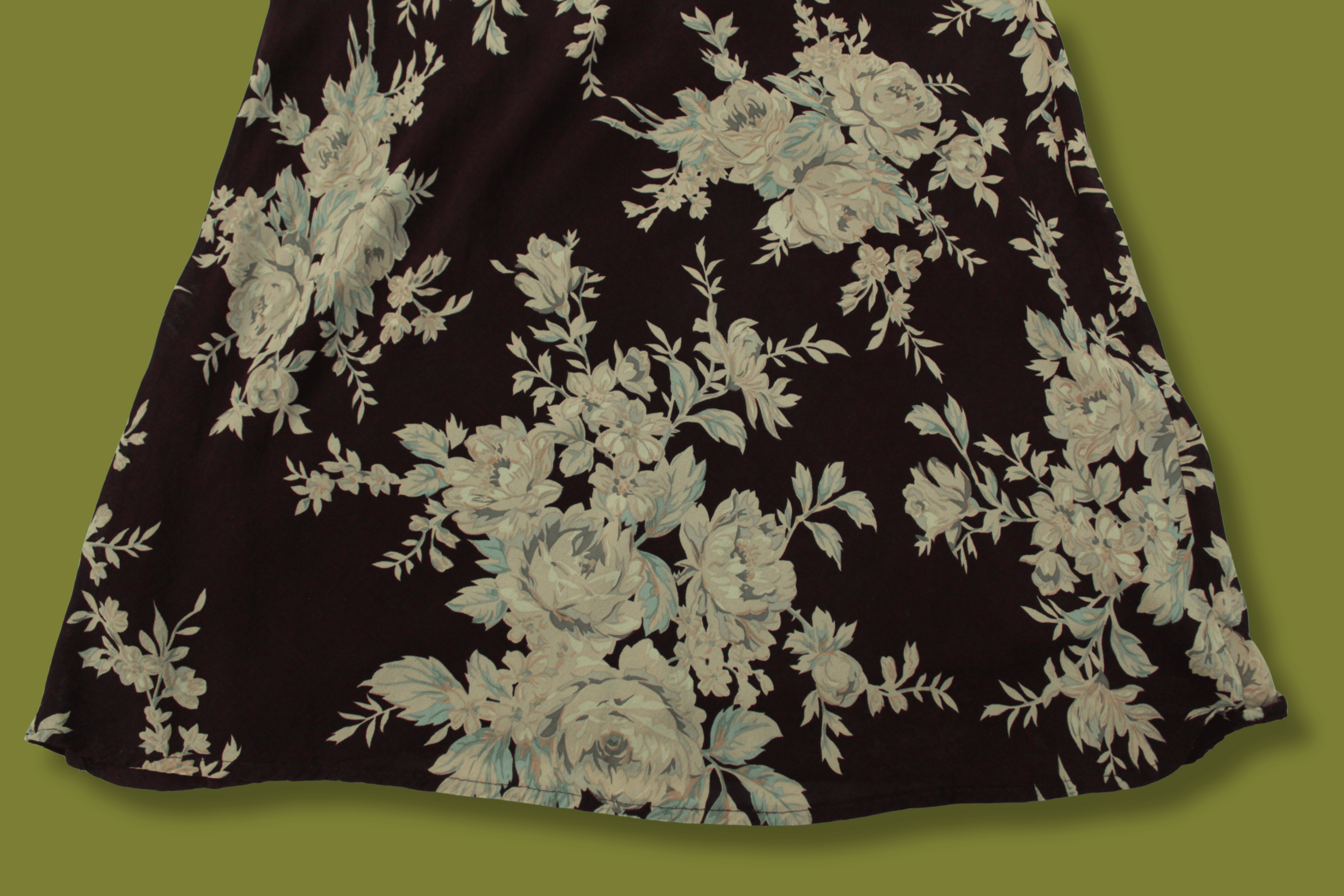 Brown Floral Maxi Dress