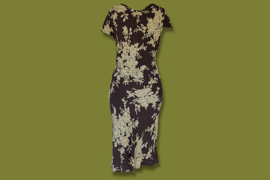 Brown Floral Maxi Dress