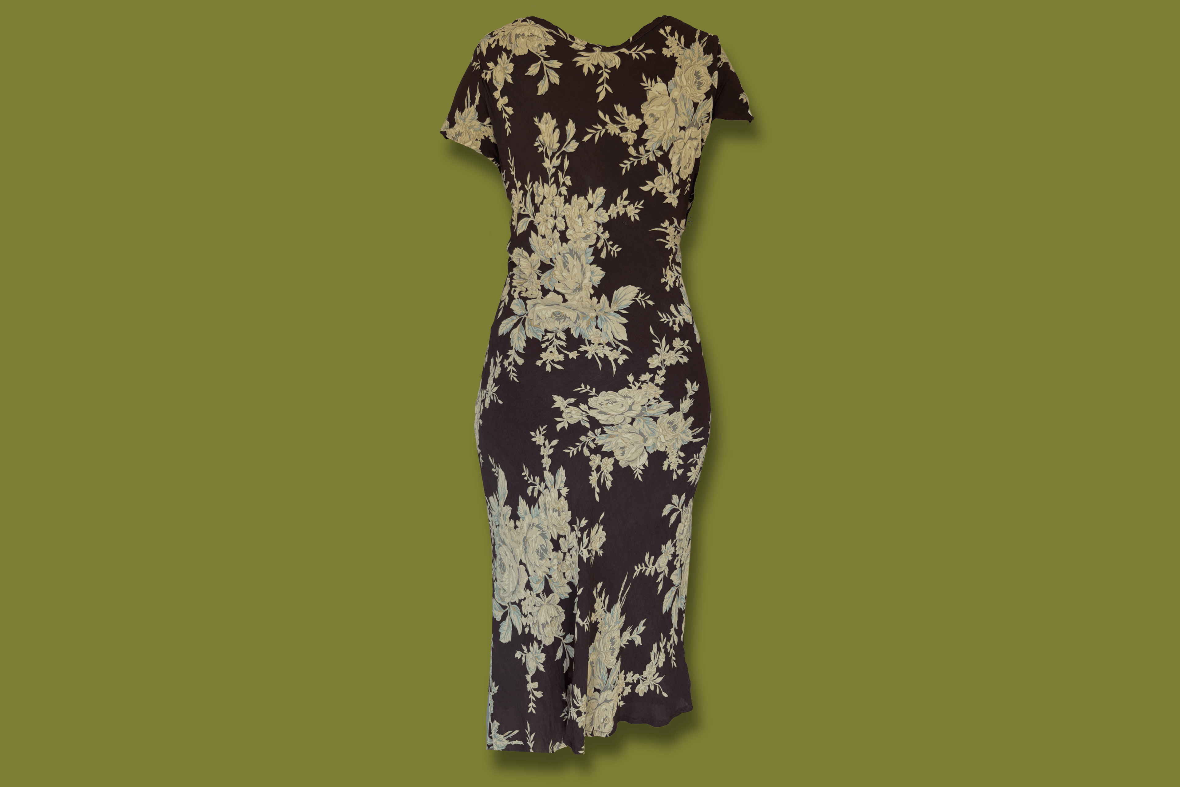 Brown Floral Maxi Dress