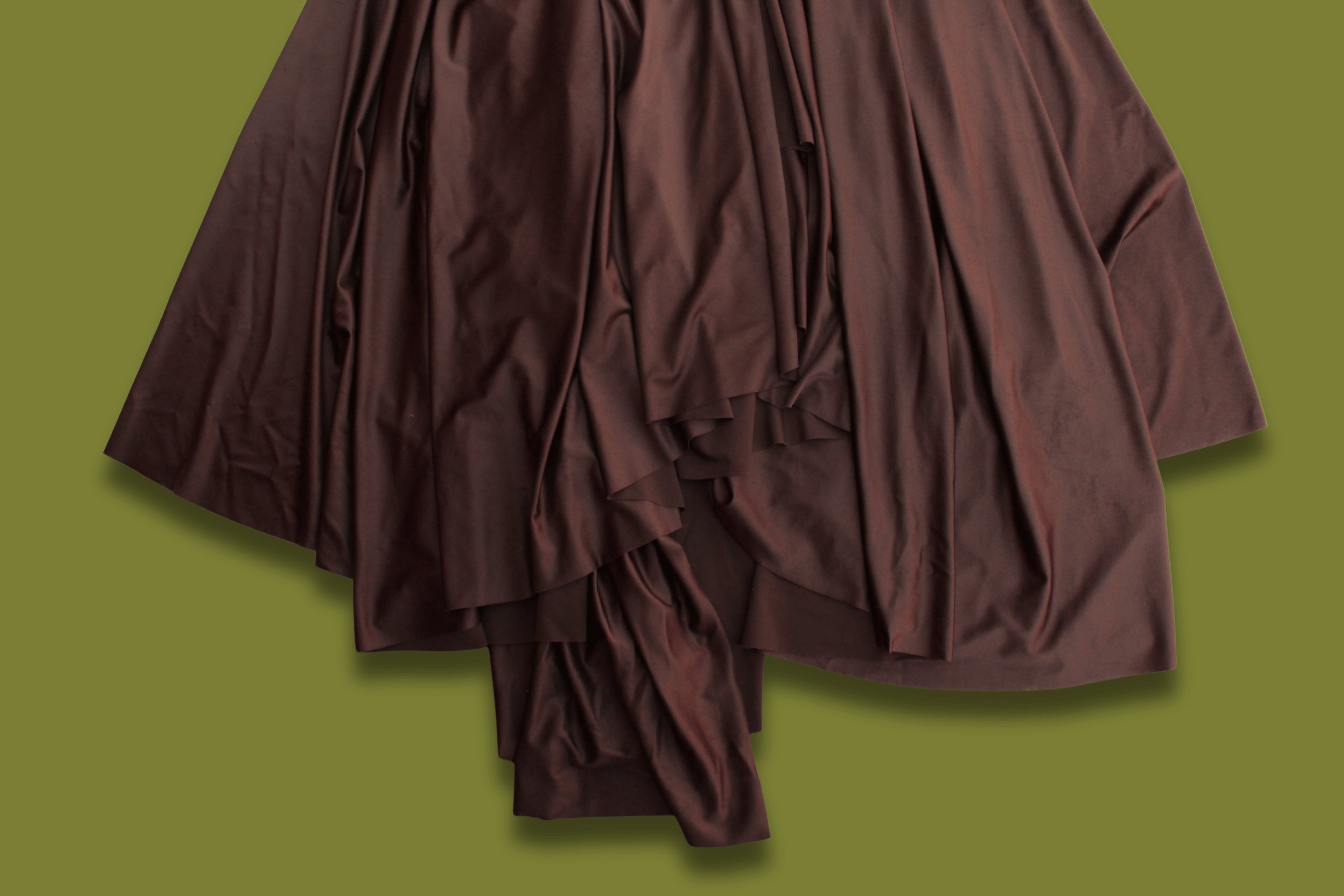 Silky Wrap Scarf Midi Dress